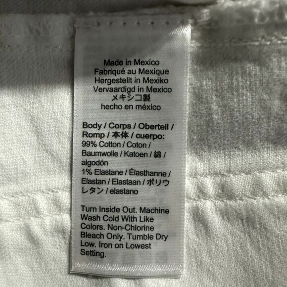 J.Crew Sailor Slim Wide-Leg Jean Women's 30T Tall White Patch Pockets NWT - Picture 6 of 14